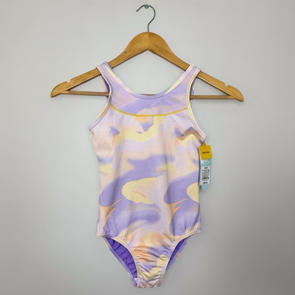 New Cat & Jack Kids Gymnastics Leotard in Pastel Purple and Yellow Size M (8)